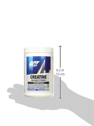 GAT Sport 100% Micronized Creatine Monohydrate Powder - Unflavored, 300g (60 Servings)