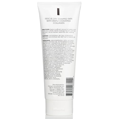 Advanced Clinicals Plant Collagen Hand Cream: Soothe & Hydrate Dry, Cracked Hands (8oz)