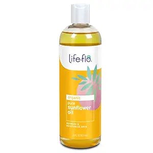 Life-flo Organic Sunflower Oil: Moisturizing & Massage Oil for Skin & Body