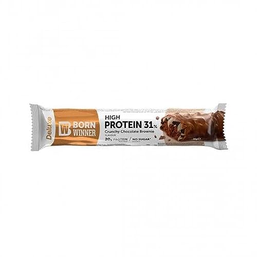 Born Winner Deluxe Crunchy Chocolate Brownie Protein Bar, 64g