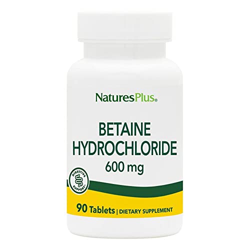 Nature's Plus Betaine Hydrochloride 600mg Tablets - 90 Count