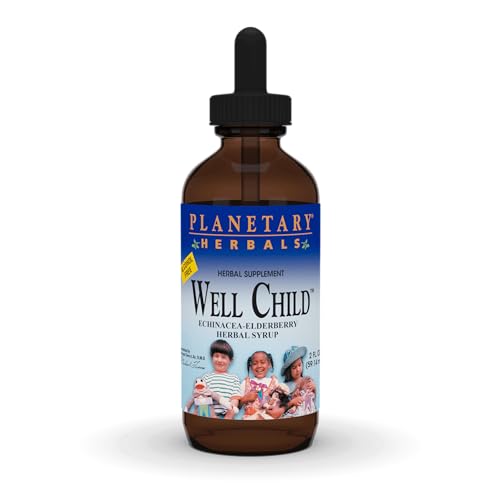Planetary Herbals Well Child Alcohol-Free Echinacea-Elderberry Syrup - 2 Fl Oz