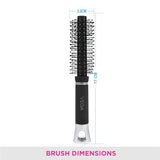 Vega Mini Round Styling Brush - Black & Silver Handle