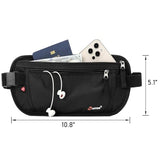 Money Belt with RFID Blocking Security Slim Travel Wallet