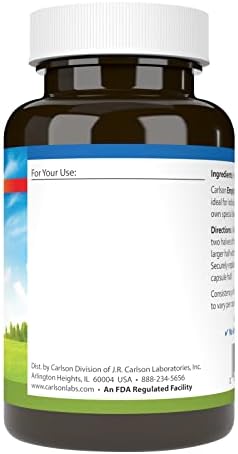 Carlson Labs Empty Vegetarian #1 Capsules - 200 Count
