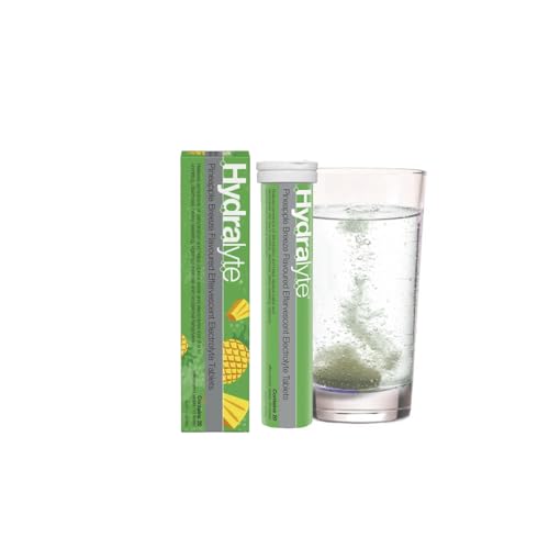 Hydralyte Effervescent Electrolyte Tablets - Pineapple Breeze Flavor, 20 Count