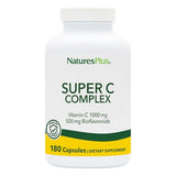 Nature's Plus Super C Complex 180 Vegetarian Capsules - High Potency Vitamin C Immune Support