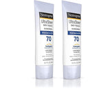 Neutrogena Ultra Sheer Dry-Touch Water Resistant Sunscreen Lotion SPF 70 - Non-Greasy, Broad Spectrum, Pack of 2 (3 fl. oz each)