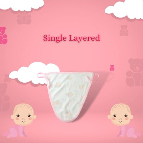 Little Boo Newborn Cotton Cloth Diapers - Washable & Reusable Nappies (Multicolour, 0-6 Months) - 10 Pack