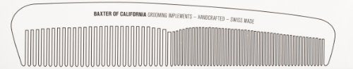 Baxter California Hard Tortoise Shell Hair Comb - Texturizing Styling Tool