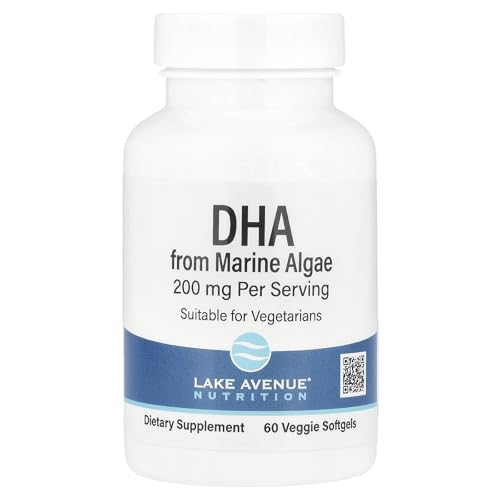 Lake Avenue Nutrition DHA from Marine Algae, 200mg, 60 Veggie Softgels