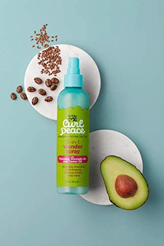Just For Me Curl Peace Kids 5-in-1 Wonder Spray: 8 Fl Oz for Curly Hair Care