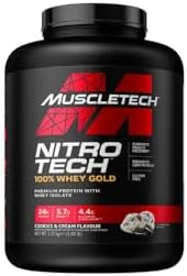 MuscleTech Nitro Tech Whey Gold Protein Powder - Cookies & Cream - 2.5kg
