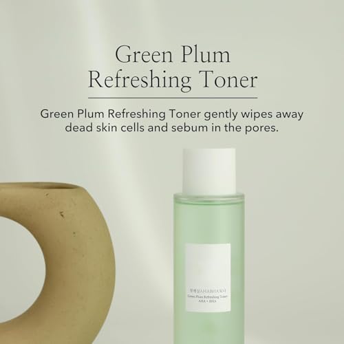 YHRY Treatment Toner, Green Plum - AHA/BHA Refreshing Facial Toner with Salicylic Acid for All Skin Types (200 ml)