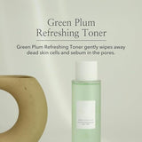 YHRY Treatment Toner, Green Plum - AHA/BHA Refreshing Facial Toner with Salicylic Acid for All Skin Types (200 ml)