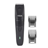 Vega Power Lite Beard Trimmer for Men - Black, 90 Min Runtime, 40 Length Settings