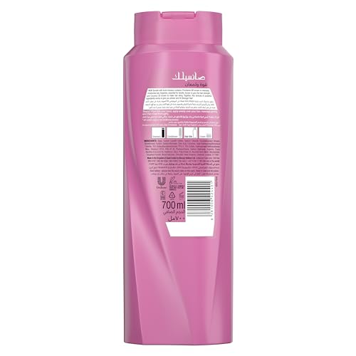 Sunsilk Strength & Shine Shampoo - Provitamin B5, Arginine & Coconut Oil for Weak & Dull Hair - 700ml