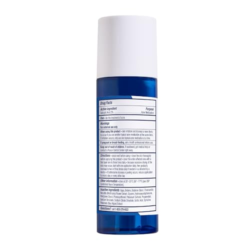 PanOxyl Clarifying Exfoliant with 2% Salicylic Acid - 4 fl oz | BHA Liquid Exfoliant for Acne Prone Skin & Pore Minimizing