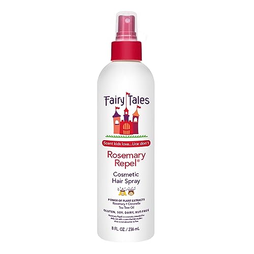 Fairy Tales Rosemary Repel Daily Kids Hair Spray – Kids Like the Smell, Lice Do Not, 8 fl oz