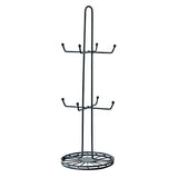 Yumi 8-Mug Drying Rack and Storage Holder - Chrome Finish