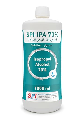 70% Isopropyl Alcohol 1L Premium Medical Solution - SPI Pure Disinfectant