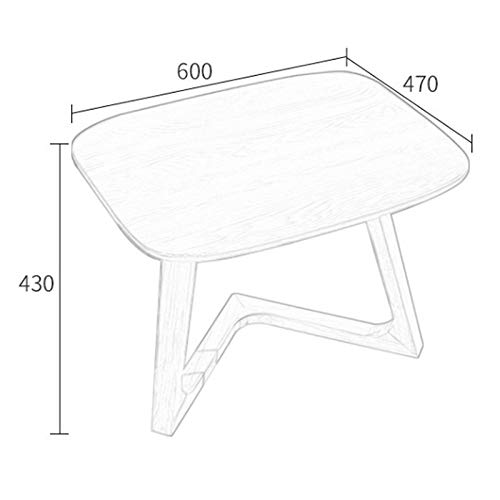 Solid Wood Corner Coffee Table - Small Apartment & Living Room Furniture