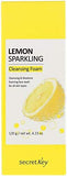 Secret Key Lemon Sparkling Cleansing Foam: Brighten & Purify (120g)