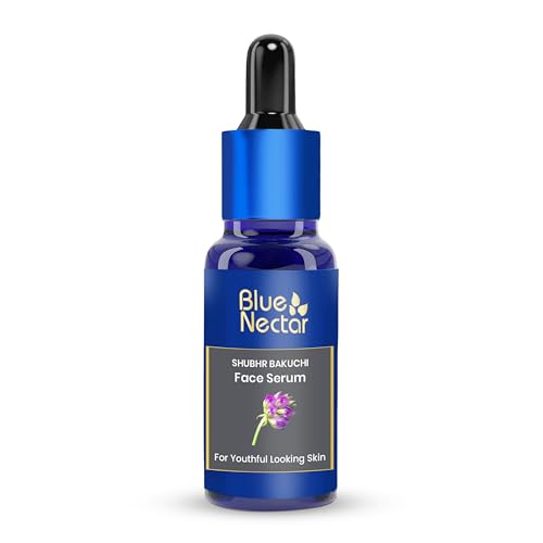 Blue Nectar Bakuchi Serum - Anti-Aging Retinol Alternative for Fine Lines & Wrinkles - Plant-Based Oil-Free Moisturizer Face Serum - 30ml