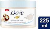 Dove Exfoliating Body Polish - Macadamia & Rice Milk - 225ml