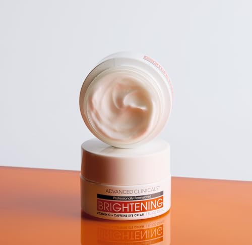 Advanced Clinicals Vitamin C + Caffeine Eye Balm for Dark Circles & Puffiness
