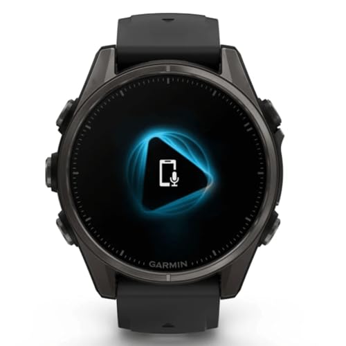 Garmin Fenix 8 - 43mm AMOLED Sapphire Smartwatch - Carbon Gray Titanium