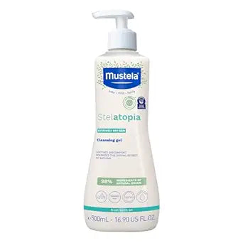Mustela Stelatopia Cleansing Gel (16.9 fl. oz) - Eczema-Prone Skin Relief