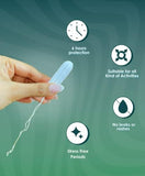 Lemme Be Heavy Flow Tampons: 100% Organic Cotton, Biodegradable
