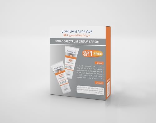 Pharmaceris S SPF 50+ Sunscreen Cream Bundle – Water-Resistant, Broad Spectrum UVA/UVB Protection, Fragrance-Free, Safe for Sensitive Skin (2 x 50ml)