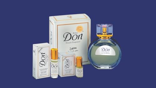 Rifas Don Concentrated Perfume Roll-On – Alcohol-Free 6ml (Pack of 4)