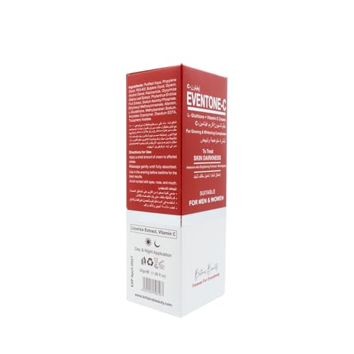 Britain's Beauty Eventone-C L-Glutathione & Vitamin C Face Cream - Brightening & Anti-Aging, For Men & Women
