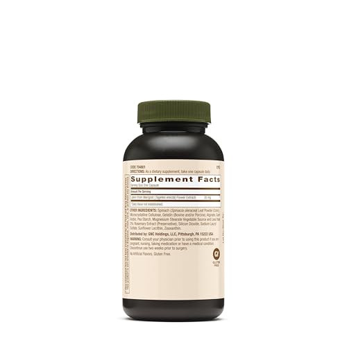 GNC Natural Brand Lutein 20mg - Eye & Vision Support, 60 Capsules