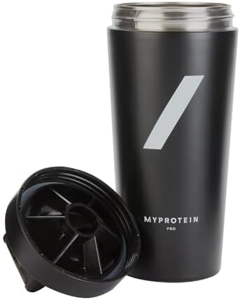 Myprotein MyPro Metal Shaker - 750ml Black - Premium Protein Shaker