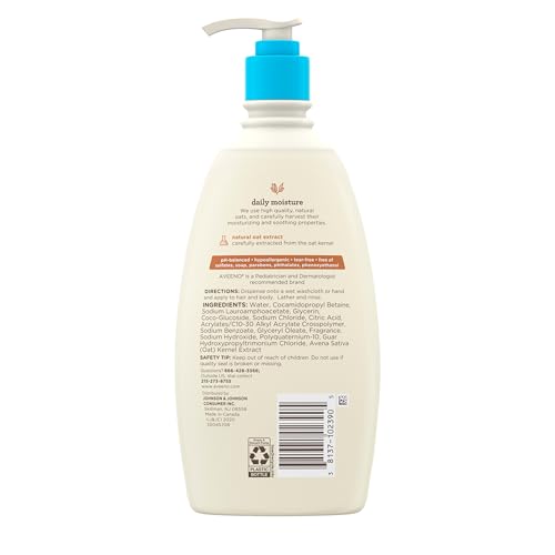 Aveeno Baby Gentle Wash & Shampoo - Tear-Free & Lightly Scented