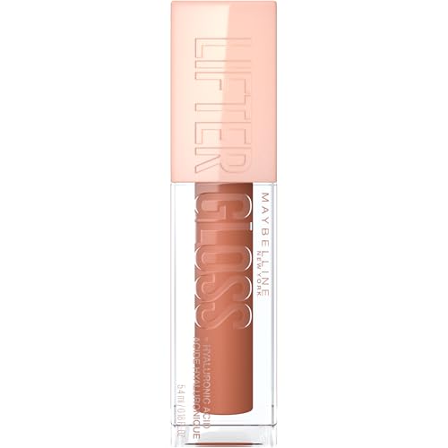 Maybelline New York Lifter Gloss Honey'd - Hydrating Lip Gloss with Hyaluronic Acid - Shade 027 Toffee