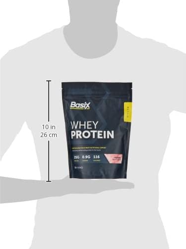 Basix Muscle Whey Protein Powder - Strawberry Swirl Flavor - 1 LB