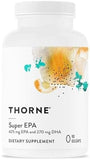 THORNE Super EPA - Omega-3 Fatty Acids EPA 425mg & DHA 270mg Supplement - Support Brain, Cardiovascular, Joints & Skin - Gluten, Dairy & Soy-Free - 90 Gelcaps