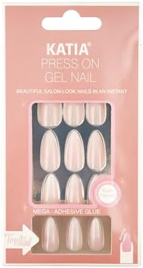 Katia Almond Press-on Gel Nails - 101 Ombre: Effortless Chic Manicure