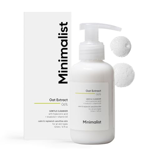 Minimalist Gentle Cleanser with Oat Extract & Hyaluronic Acid | Sensitive Skin Face Wash - 120 ml