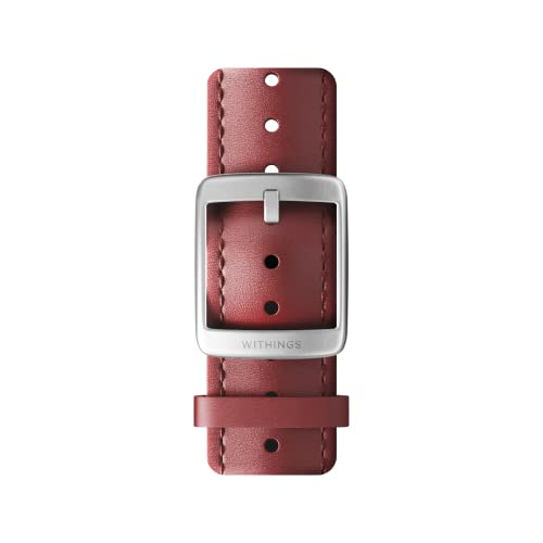 Withings Premium Leather Wristband for ScanWatch, Steel HR, Steel HR Sport, Move ECG, Move and Steel - Luxury Fit