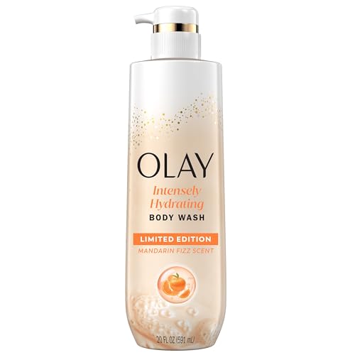 Olay Body Wash for Women - Intensely Hydrating with Pro-Hyaluronic Acid & Vitamin B3 - Mandarin Summer Fizz Scent - 20 fl oz