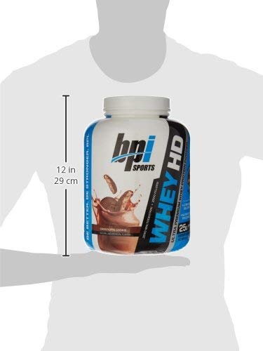 BPI Sports Whey-HD Premium Whey Protein - Chocolate Cookie, 4.75 lbs