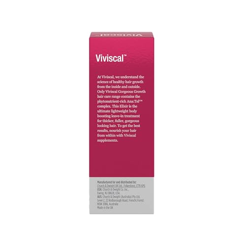 Viviscal Gorgeous Growth Densifying Elixir - Leave-in Hair Serum with Keratin, Biotin & Zinc for Thicker, Fuller Hair 1.7 oz
