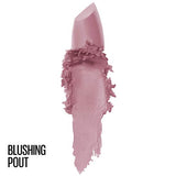 Maybelline Color Sensational Lipstick - Matte Finish, Hydrating Lipstick, Nude, Pink, Red, Plum Lip Color, Blushing Pout (0.15 oz)
