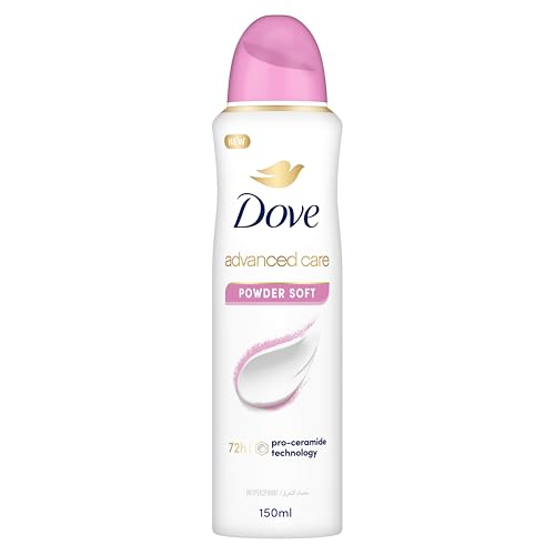 Dove Advanced Care Antiperspirant Deodorant Spray - Powder Soft, 72H Protection, 150ml